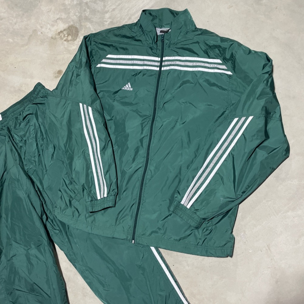 Vintage Y2K ADIDAS TEAM Copa Soccer Men's SZ XL Nylon Track Jacket Pants SET - Picture 2 of 16